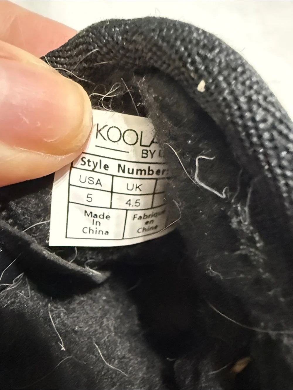 Koolaburra Kids Black Suede Fleece-Lined Rain & Snow Boots